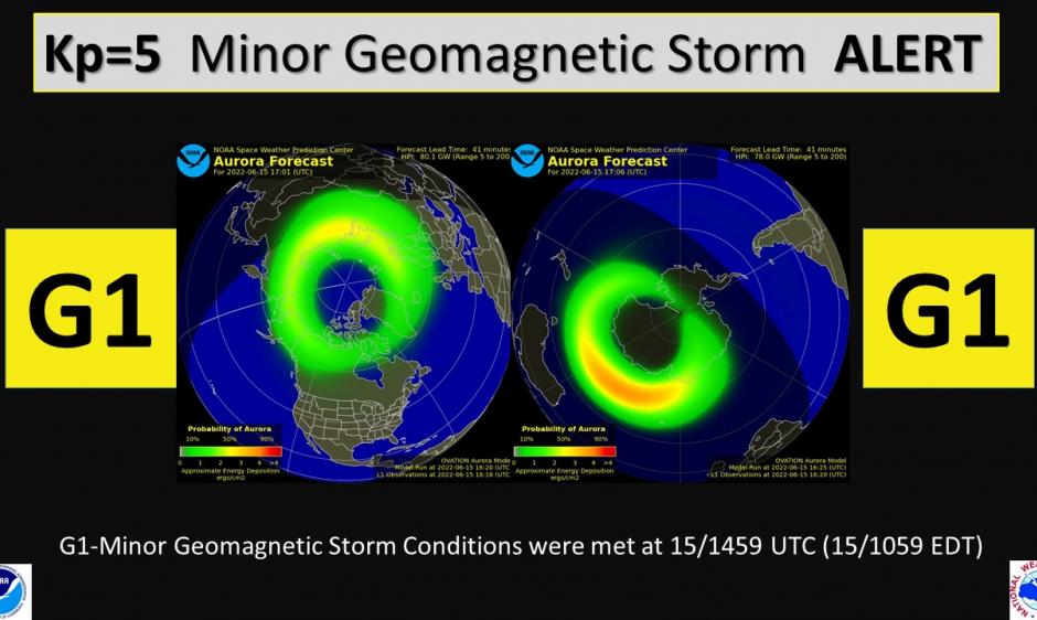 G1Minor Storm levels reached NOAA / NWS Space Weather